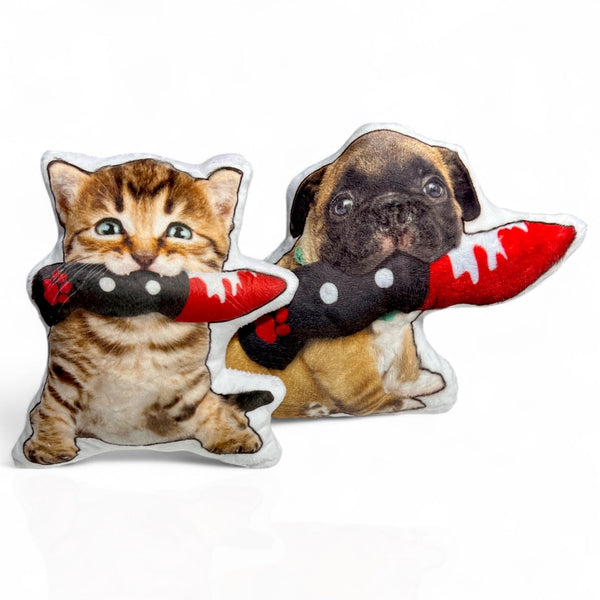 Custom Pet Photo Pillow - Handmade in USA