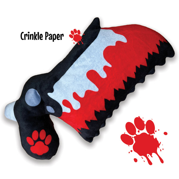 Bloody Bone Saw Dog Plush Toy