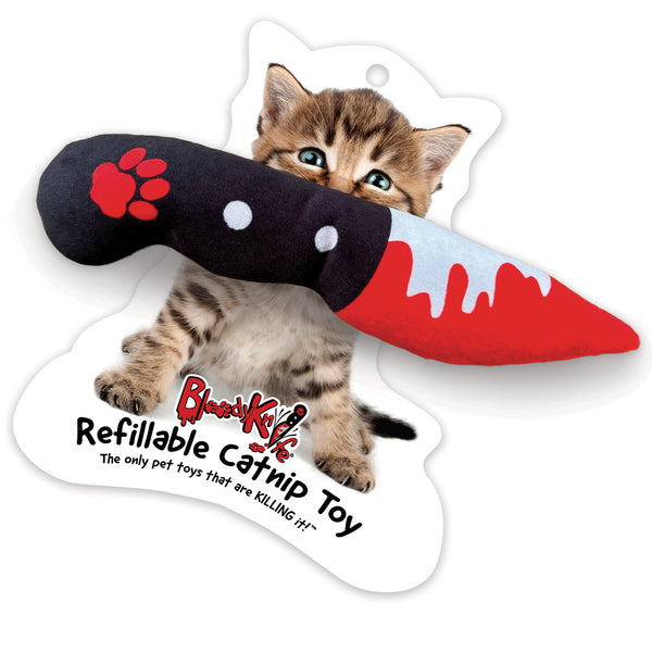 Bloody Knife® Refillable Catnip Toy