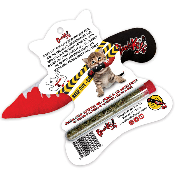 Bloody Knife® Refillable Catnip Toy