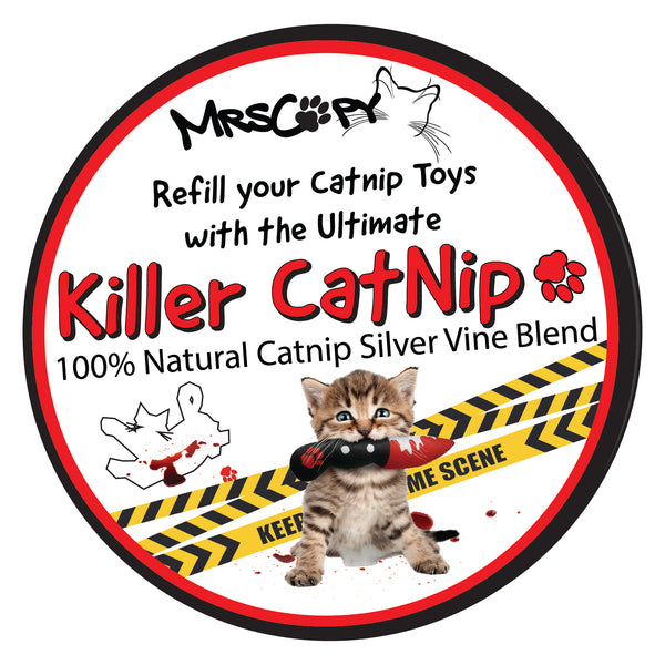 Killer Catnip⢠Refill Tin - Organic US Catnip & Silver Vine