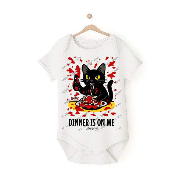 Spaghetti Cat Spooky Baby Bodysuit