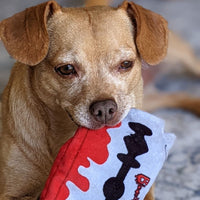 Bloody Razor Blade NO Stuffing Dog Toy Bloody Knife®️