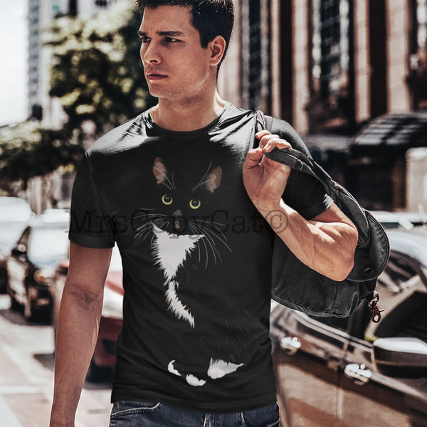 Original Tuxedo Cat T-Shirt for Men PALOMA MrsCopyCat