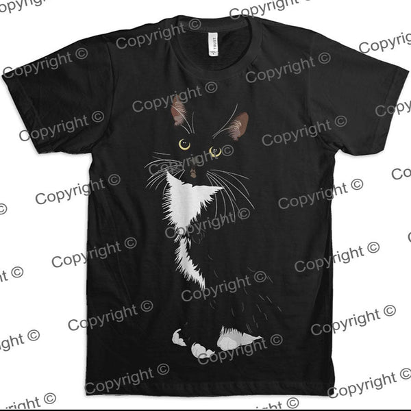 Original Tuxedo Cat T-Shirt for Men PALOMA MrsCopyCat