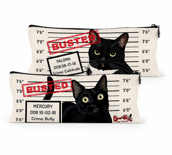 Cat Mugshot Zipper Pouch