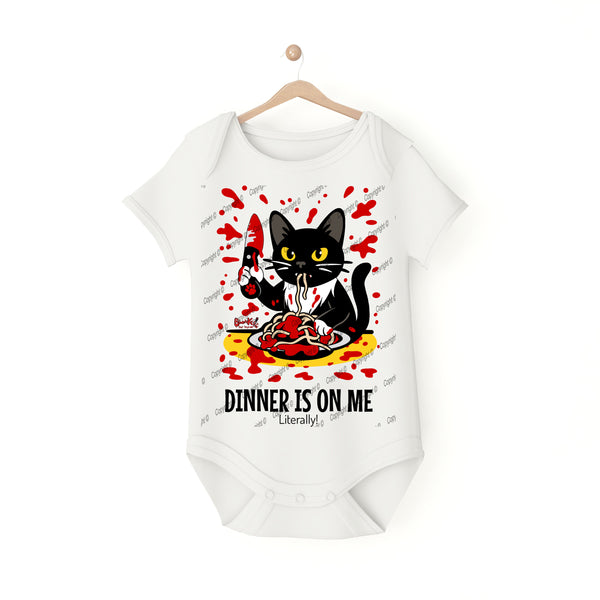 Spaghetti Cat Spooky Baby Bodysuit