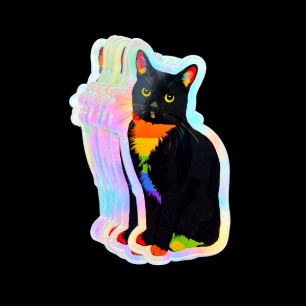 Pride Tuxedo Cat Sticker PALOMA