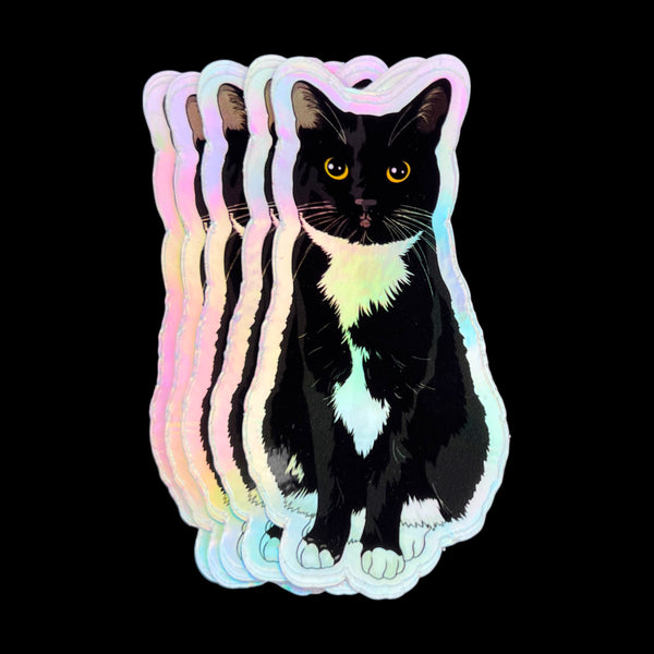 Tuxedo Cat Vinyl Sticker PLOOMY