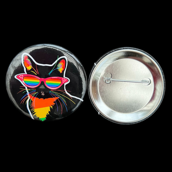 Pride Tuxedo Cat Pin PALOMA