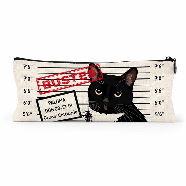 Cat Mugshot Zipper Pouch