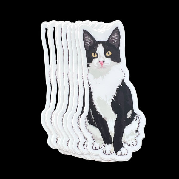 Tuxedo Cat Sticker YUKON