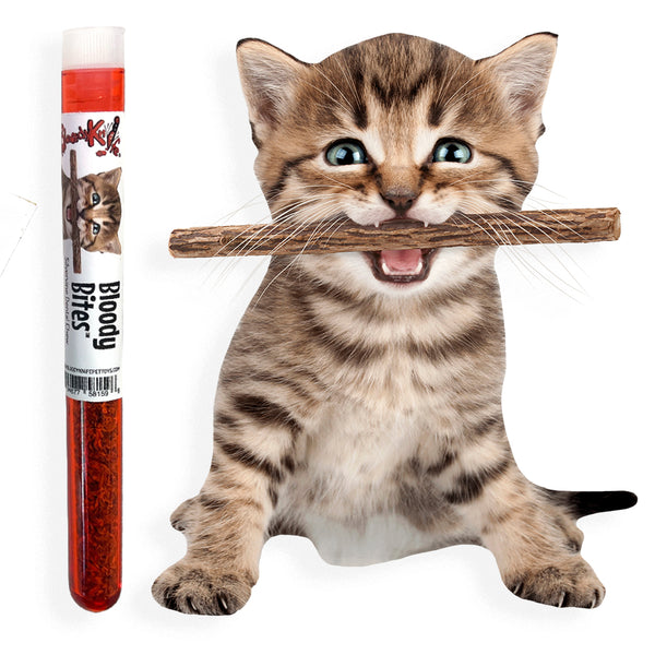 Bloody Bites™ Silver Vine Dental Chews Bloody Knife Pet Toys