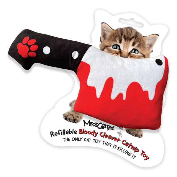 Bloody Cleaver Refillable Catnip Toy