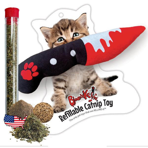 Bloody Knife® Refillable Catnip Toy Bloody Knife Pet Toys