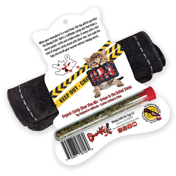 Bloody Knife® Roll Refillable Catnip Mat