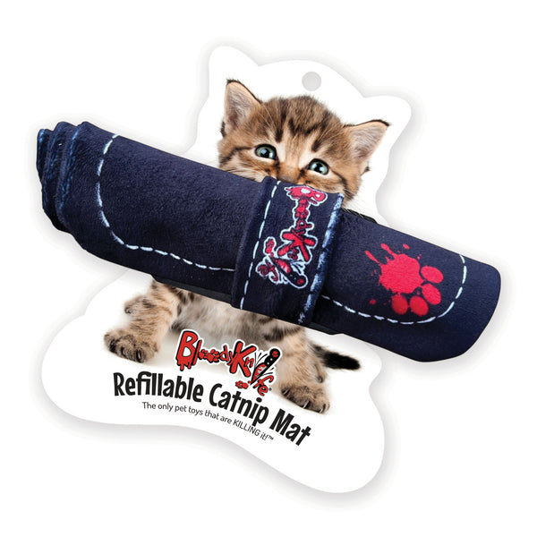 Bloody Knife® Roll Refillable Catnip Mat