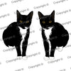 Tuxedo Cat Plush Toy Pillow PICASSO MrsCopyCat