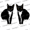 Tuxedo Cat Plush Toy Pillow PICASSO MrsCopyCat