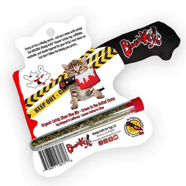 Bloody Cleaver Refillable Catnip Toy Bloody Knife Pet Toys