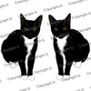 Tuxedo Cat Plush Toy Pillow PICASSO MrsCopyCat