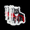 Vampire Cat Halloween Sticker RAVIOLI Bloody Knife Pet Toys