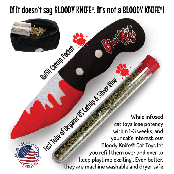 Bloody Knife® Refillable Catnip Toy Bloody Knife Pet Toys