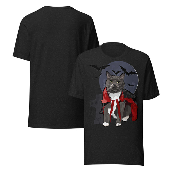 Vampire Cat T-Shirt | Ravioli Full Moon Bloody Knife Pet Toys