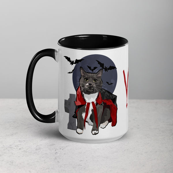 Vampire Cat Ravioli Mug | Full Moon Bloody Knife Pet Toys