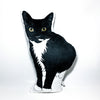 Tuxedo Cat Plush Toy Pillow PICASSO MrsCopyCat
