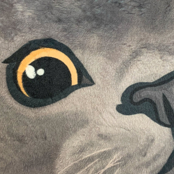 Russian Blue Cat Plush Toy Pillow MIKEL MrsCopyCat