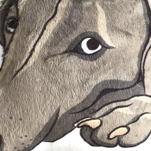 Weimaraner Dog Plush Toy Pillow KARL MrsCopyCat