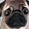 Pug Plush Toy Pillow PERCY MrsCopyCat