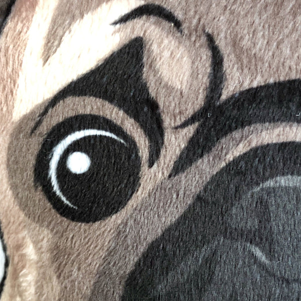 Pug Plush Toy Pillow PERCY MrsCopyCat