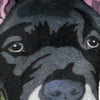 Black Pitbull Plush Toy Pillow ROCKY MrsCopyCat