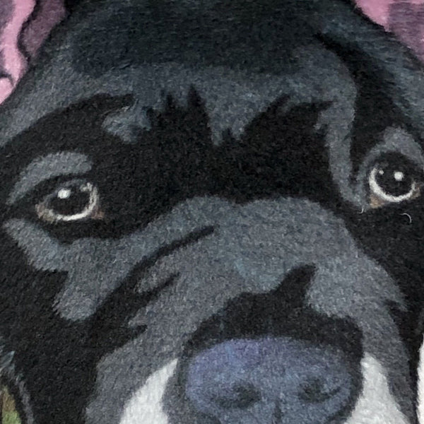 Black Pitbull Plush Toy Pillow ROCKY MrsCopyCat