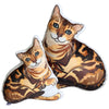 Bengal Cat Plush Toy Pillow LEO MrsCopyCat