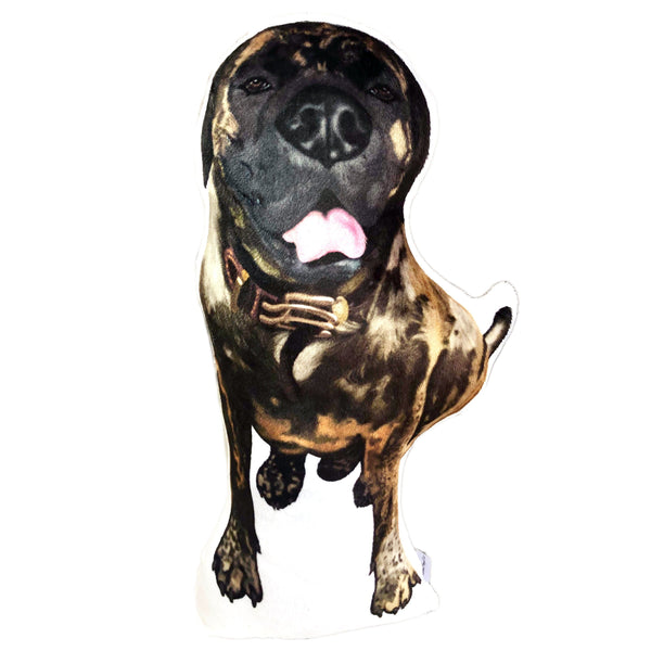 Brindle Mastiff Plush Toy Pillow BUTTKUS MrsCopyCat