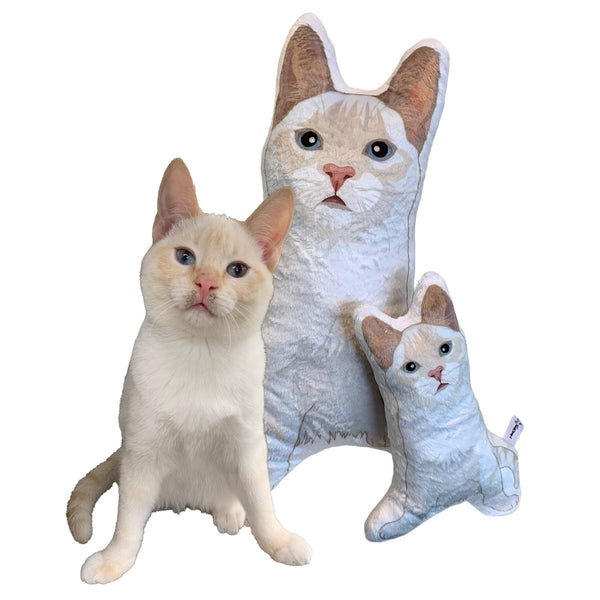 Custom Cat Cartoon Drawing Pillow MrsCopyCat