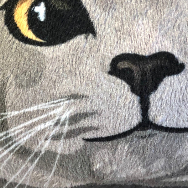 Russian Blue Cat Plush Toy Pillow MIKE MrsCopyCat