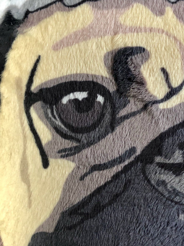 Santa Pug Dog Plush Toy Pillow SENIOR MrsCopyCat