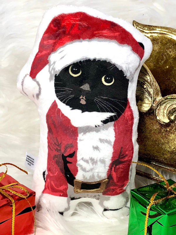 Santa Tuxedo Cat Plush Toy Pillow PALOMA MrsCopyCat