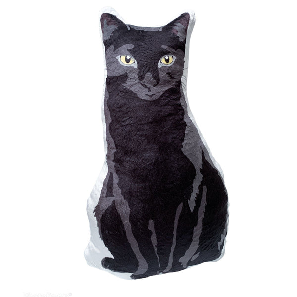 Black Cat Plush Toy Pillow MERCURY MrsCopyCat