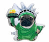 Pug Plush Toy Pillow PERCY LADY LIBERTY MrsCopyCat