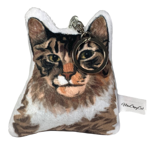 Maine Coon Cat Plush Toy Pillow TAFFY MrsCopyCat