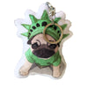 Pug Puppy Plush Toy Pillow OTIS - LADY LIBERTY MrsCopyCat