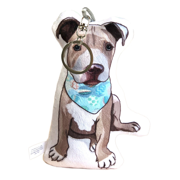 Pitbull Puppy Dog Plush Toy Pillow SPIKE MrsCopyCat