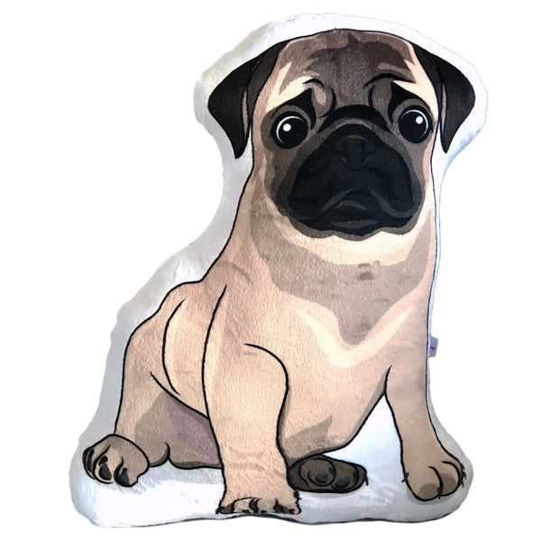 Pug Plush Toy Pillow PERCY MrsCopyCat