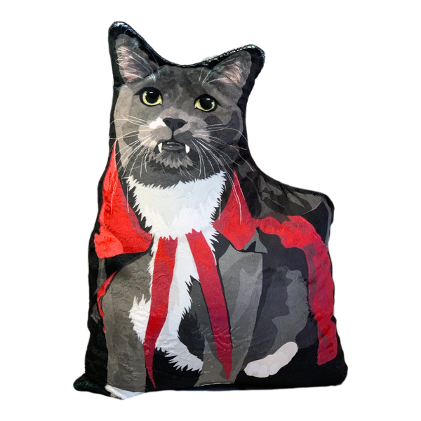 Vampire Cat Plush Toy Pillow RAVIOLI MrsCopyCat