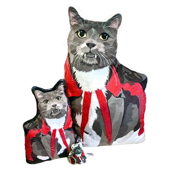 Vampire Cat Plush Toy Pillow RAVIOLI MrsCopyCat